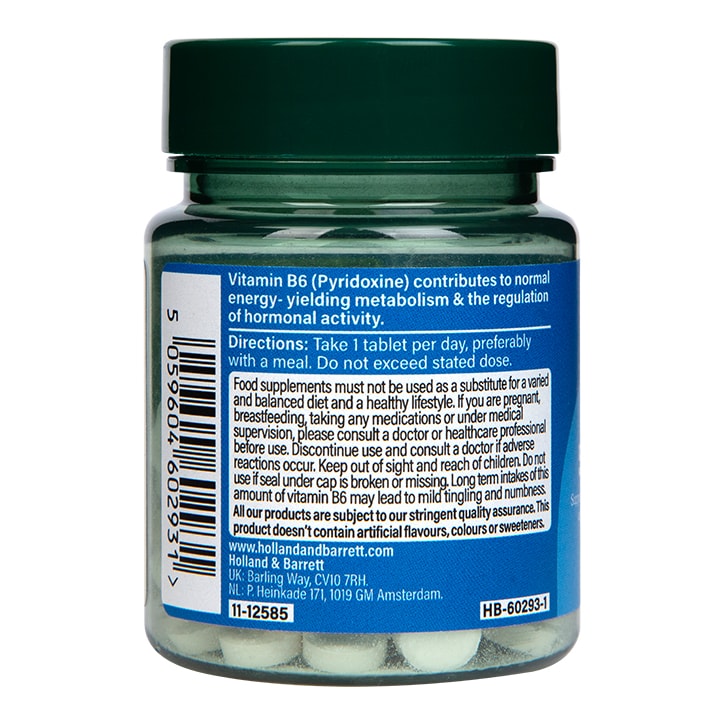 Holland & Barrett Vitamin B6 + Pyridoxine 50mg 120 Tablets